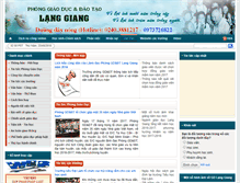Tablet Screenshot of pgdlanggiang.edu.vn
